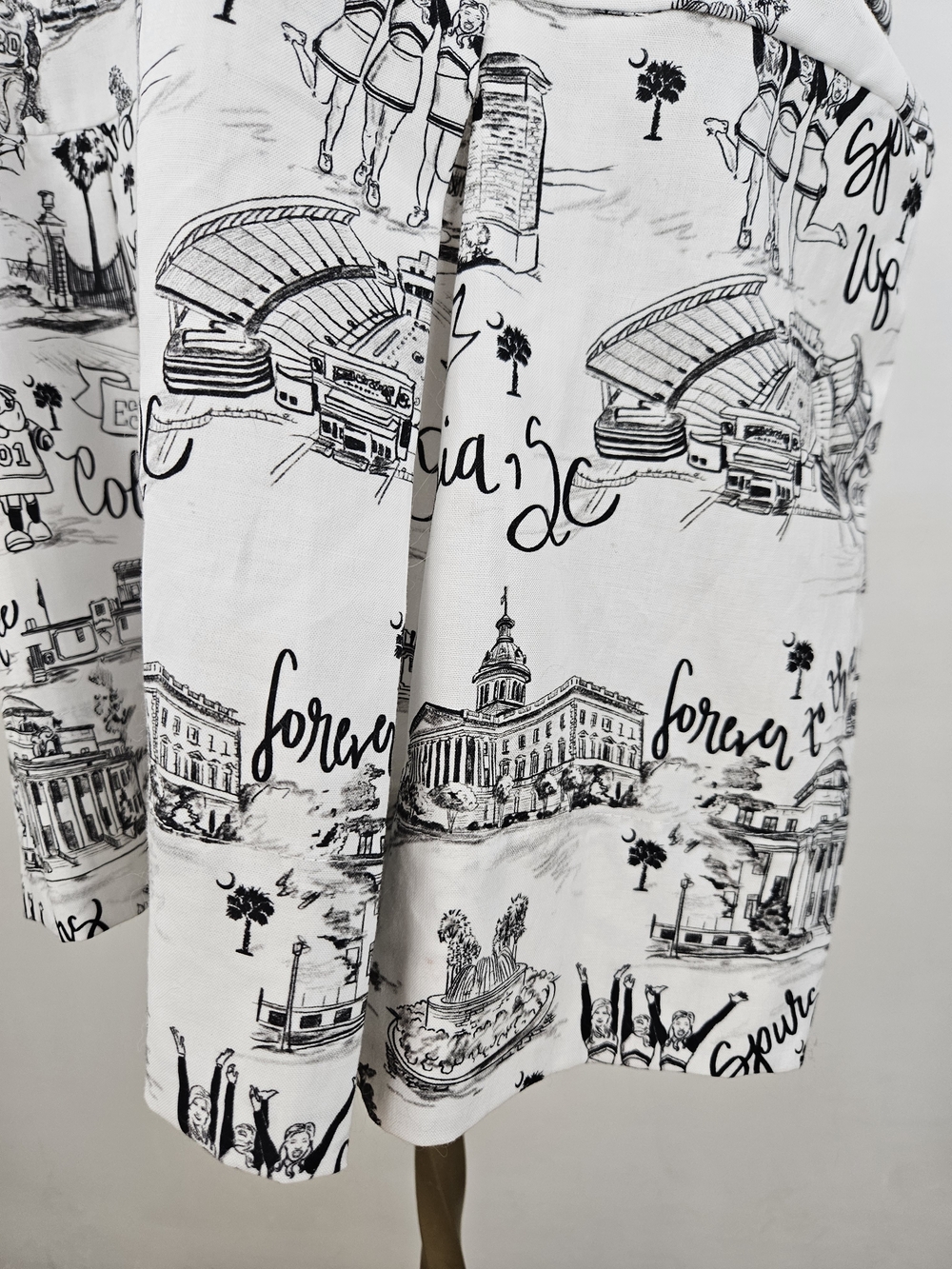 PittyPat Gamecock Black and White Dress size L - Picture 7 of 10